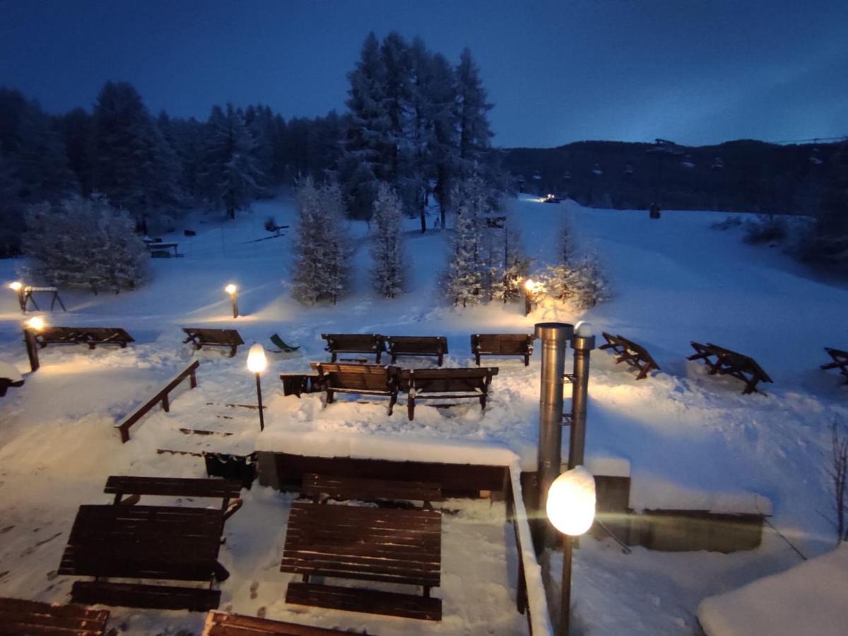 Oulx Restaurant Hotel Chalet Del Sole מראה חיצוני תמונה
