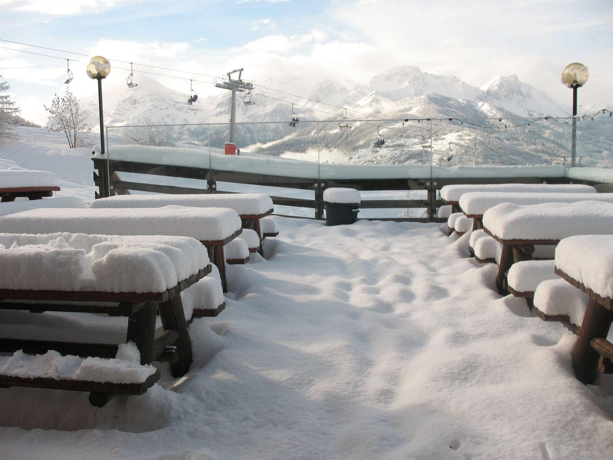 Oulx Restaurant Hotel Chalet Del Sole מראה חיצוני תמונה